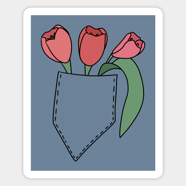 Tulips in the Pocket Magnet by HugSomeNettles